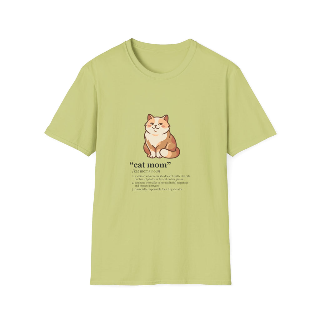 | Cat Mom Graphic Illustation T-Shirt | Cute Fluffy Cat Illustration