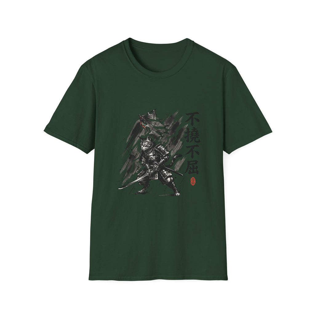 Samurai Brush Art T-Shirt | Japanese Calligraphy Warrior Tee