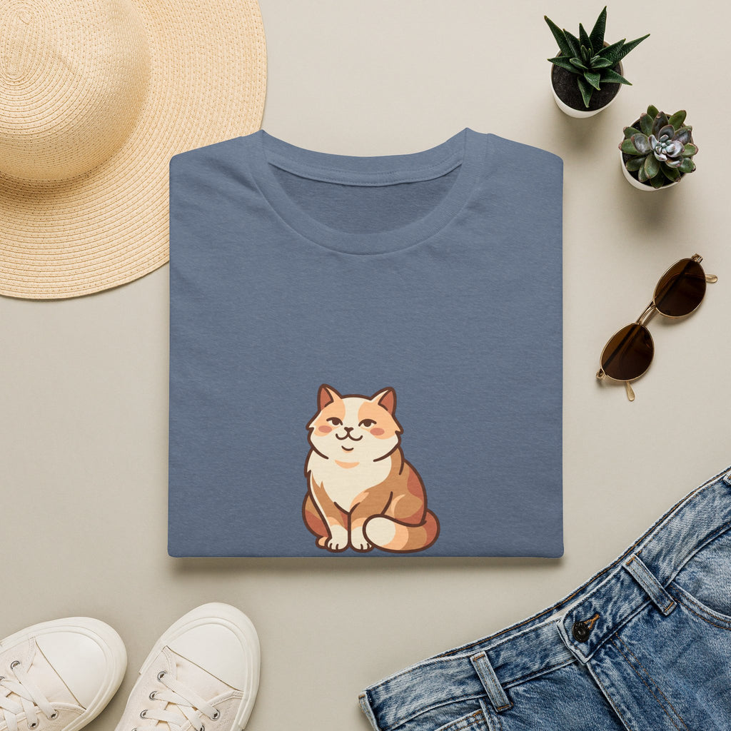 | Cat Mom Graphic Illustation T-Shirt | Cute Fluffy Cat Illustration