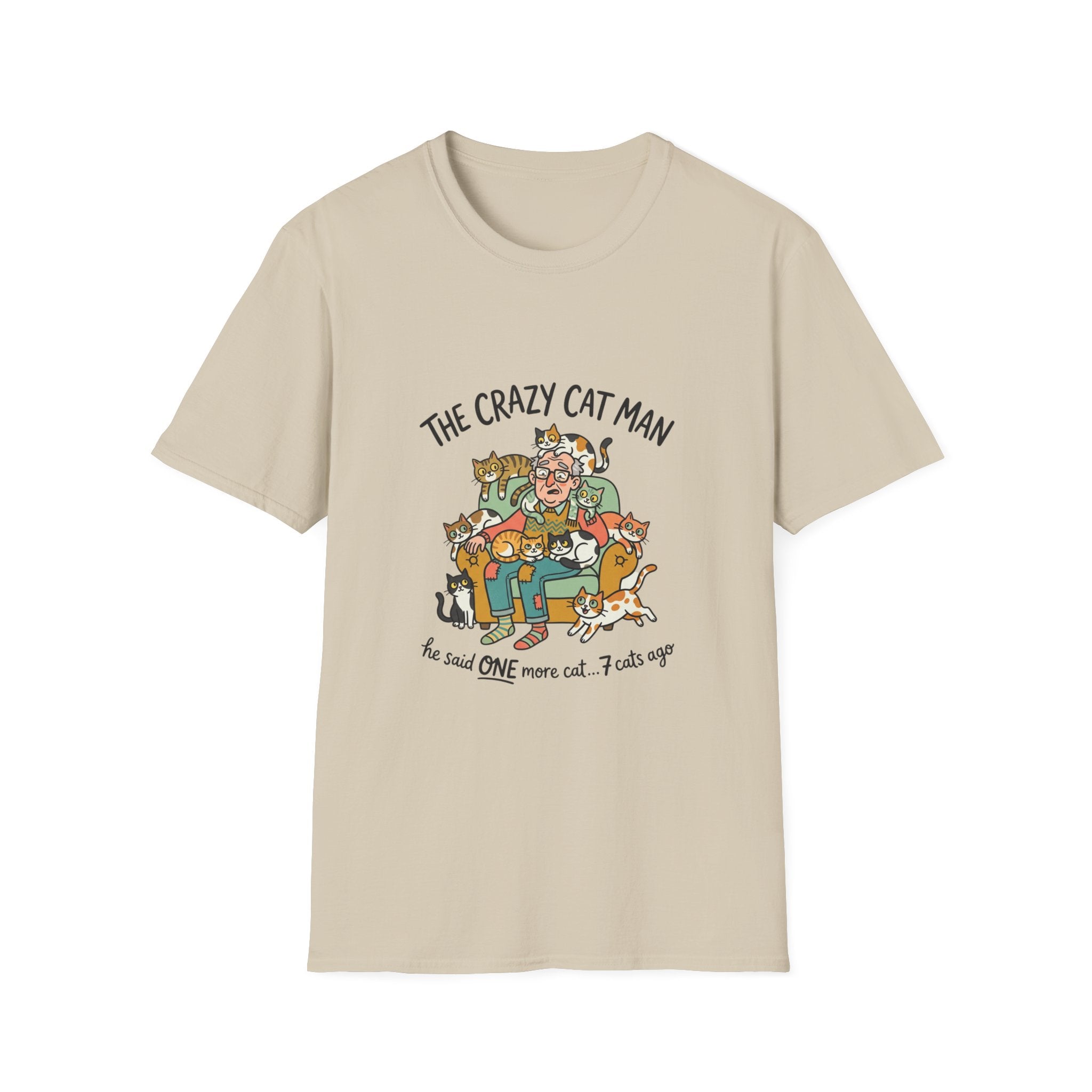 The Crazy Cat Man T-Shirt | Funny Cat Lover Shirt, Cat Hoarder Design