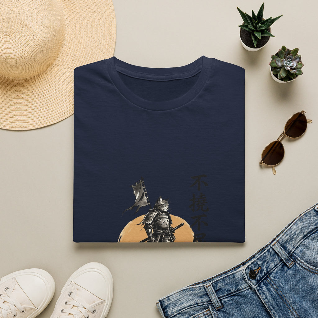 Samurai Warrior Illustration T-Shirt | Japanese Ink Sun Design