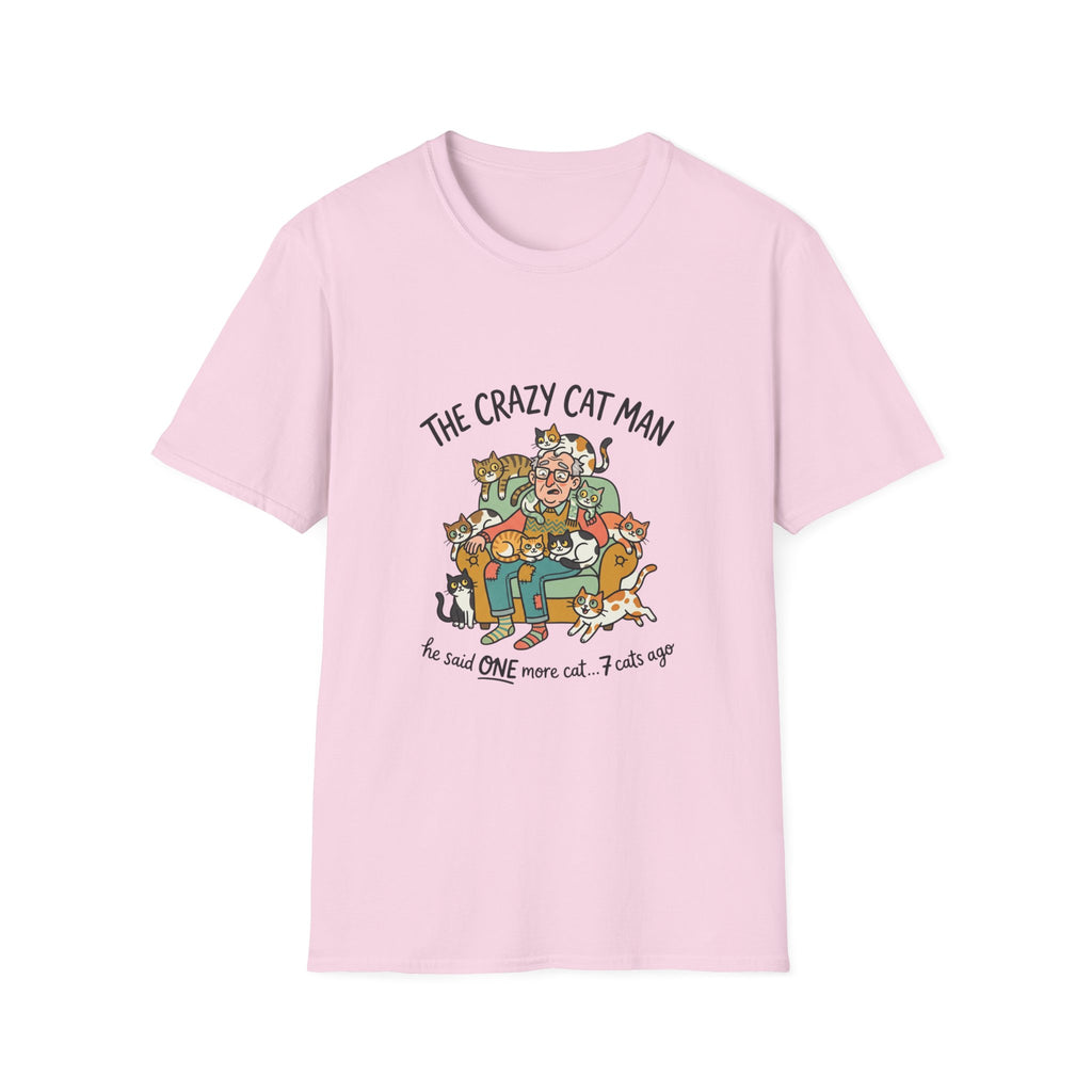 The Crazy Cat Man T-Shirt | Funny Cat Lover Shirt, Cat Hoarder Design