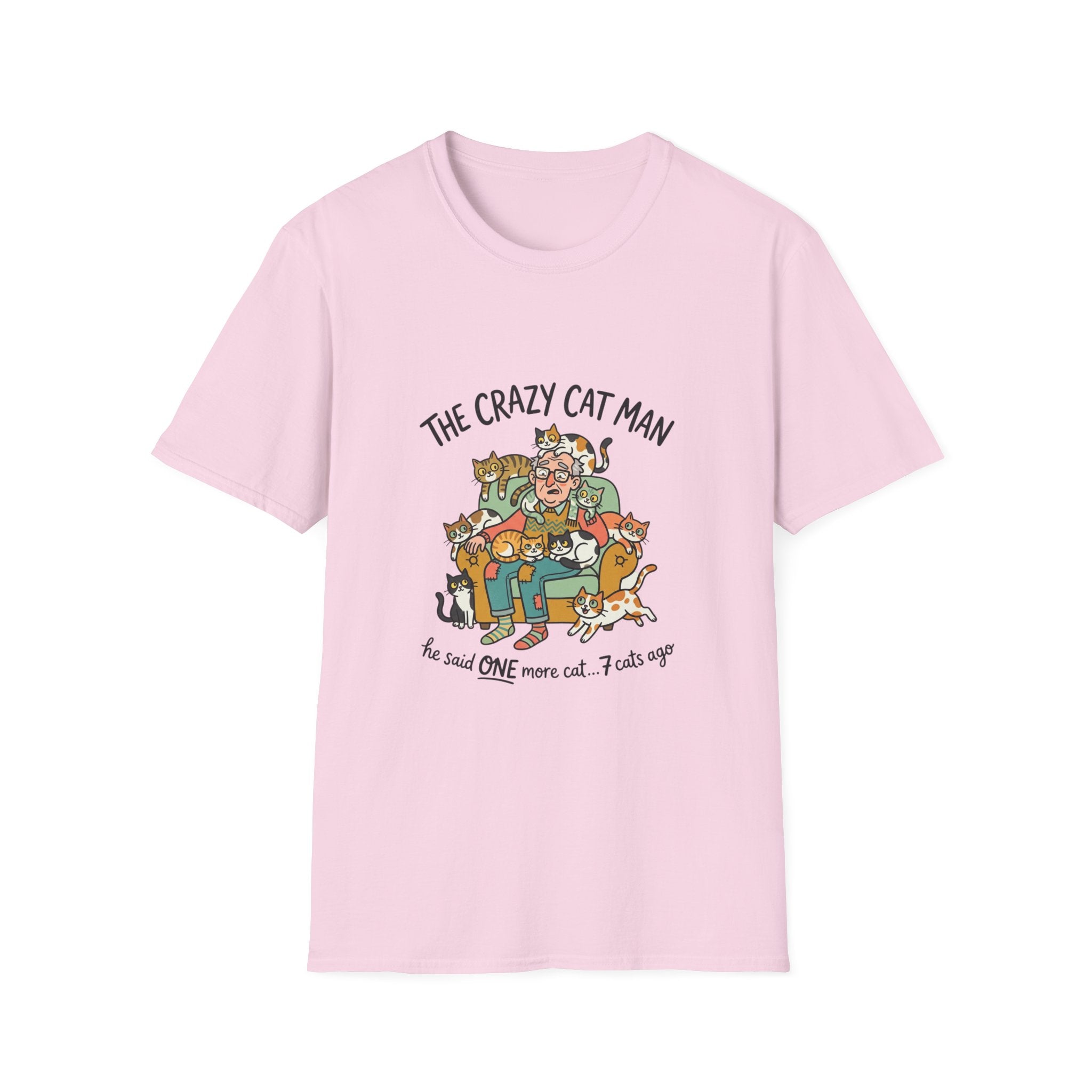 The Crazy Cat Man T-Shirt | Funny Cat Lover Shirt, Cat Hoarder Design
