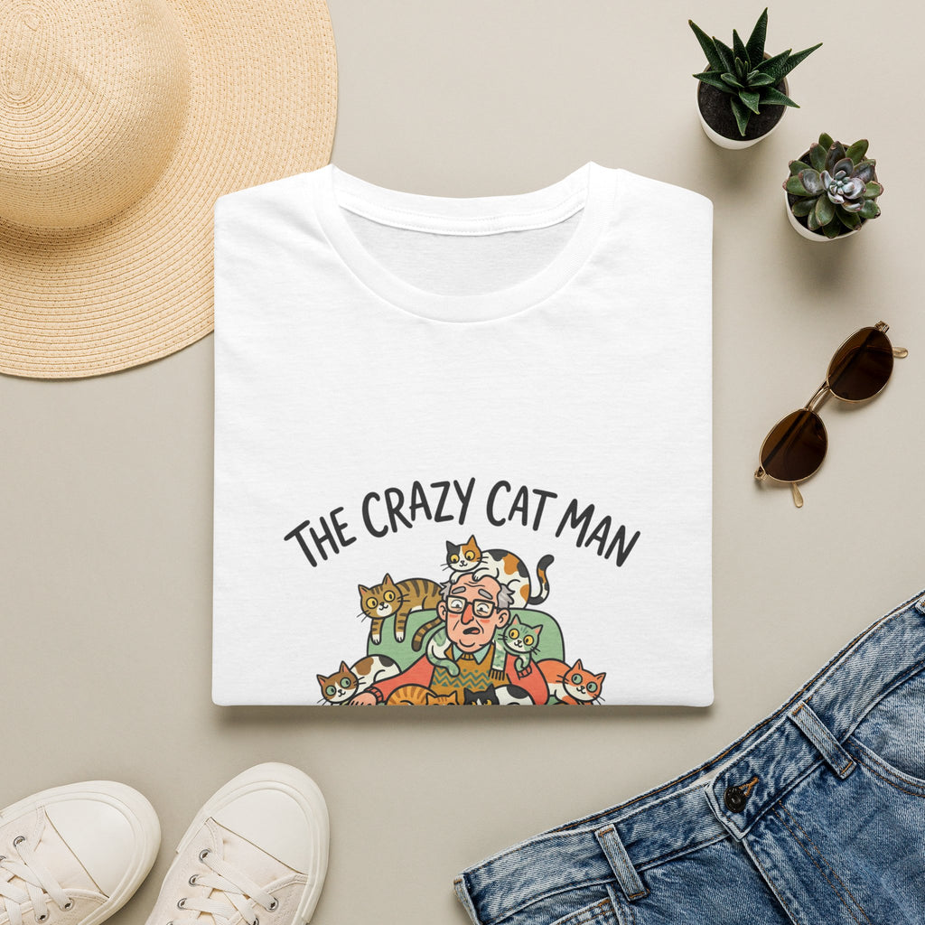 The Crazy Cat Man T-Shirt | Funny Cat Lover Shirt, Cat Hoarder Design