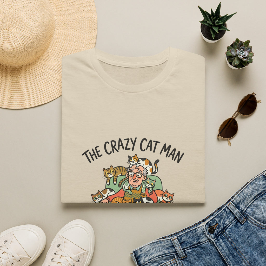 The Crazy Cat Man T-Shirt | Funny Cat Lover Shirt, Cat Hoarder Design
