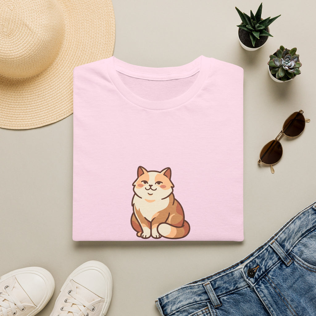 | Cat Mom Graphic Illustation T-Shirt | Cute Fluffy Cat Illustration