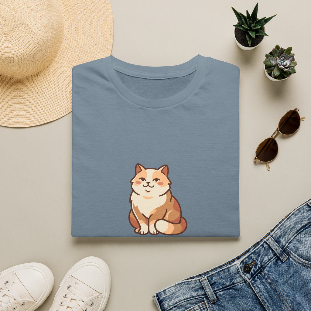| Cat Mom Graphic Illustation T-Shirt | Cute Fluffy Cat Illustration