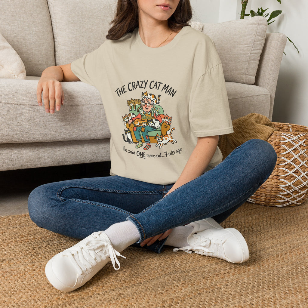 The Crazy Cat Man T-Shirt | Funny Cat Lover Shirt, Cat Hoarder Design