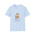 Cat Dad Definition Illustration T-Shirt |  Orange Longhair Cat Illustration