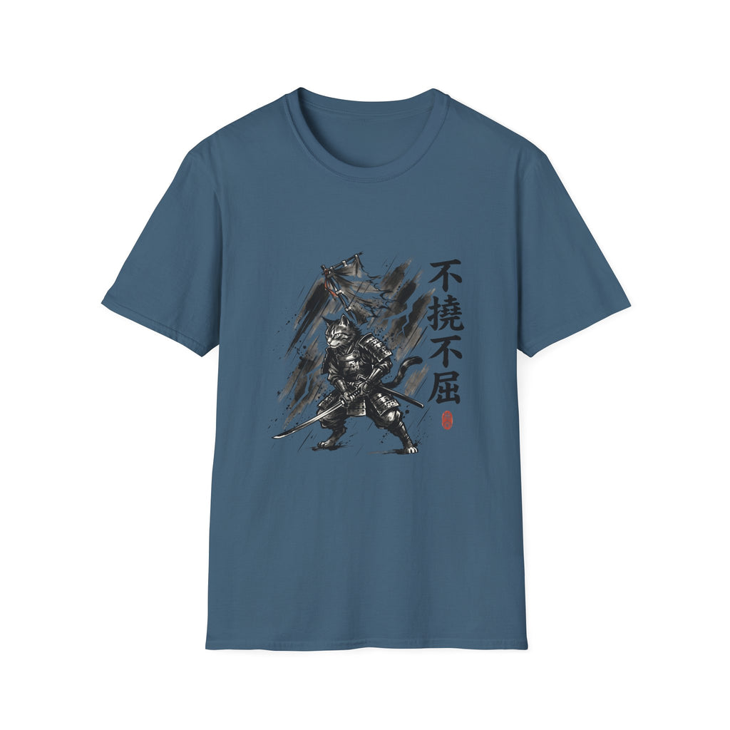 Samurai Brush Art T-Shirt | Japanese Calligraphy Warrior Tee