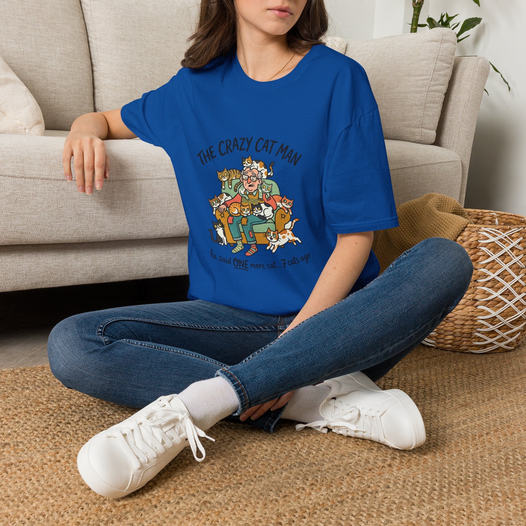 The Crazy Cat Man T-Shirt | Funny Cat Lover Shirt, Cat Hoarder Design