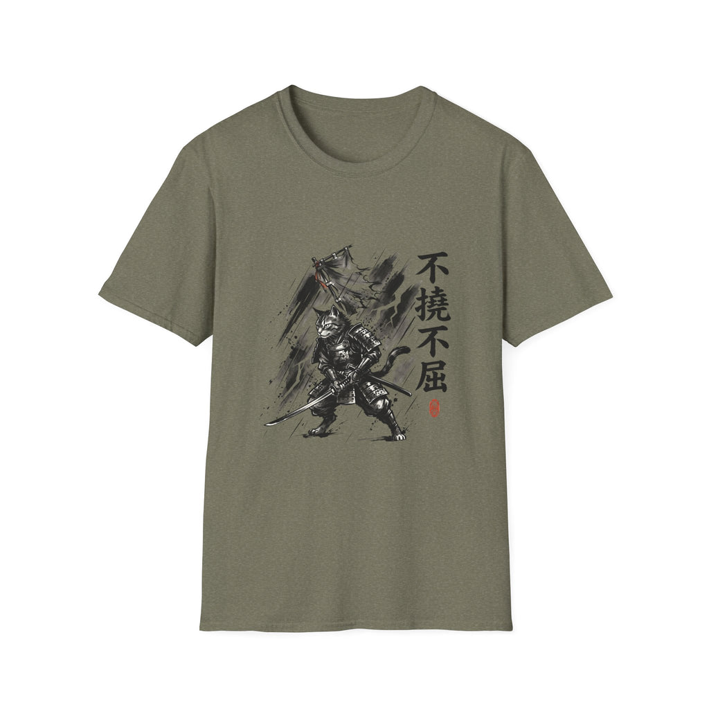 Samurai Brush Art T-Shirt | Japanese Calligraphy Warrior Tee