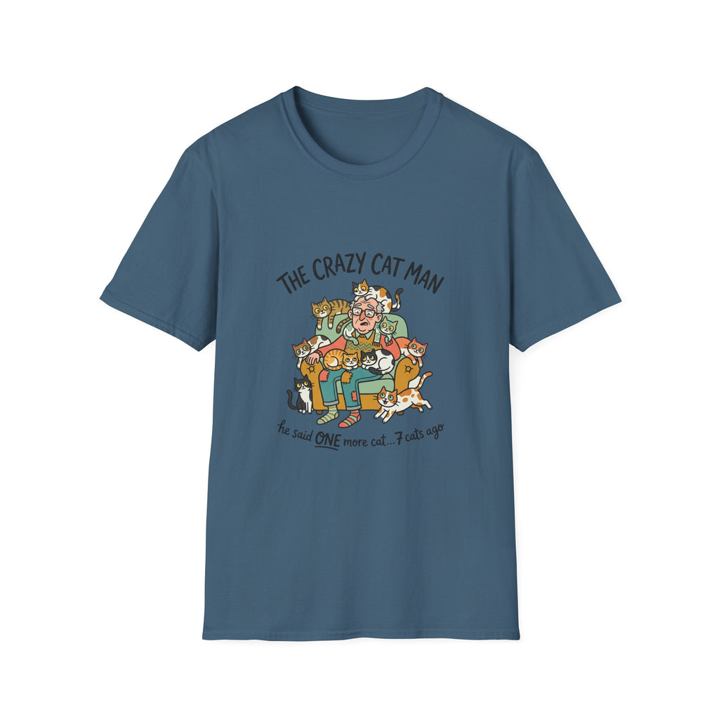 The Crazy Cat Man T-Shirt | Funny Cat Lover Shirt, Cat Hoarder Design
