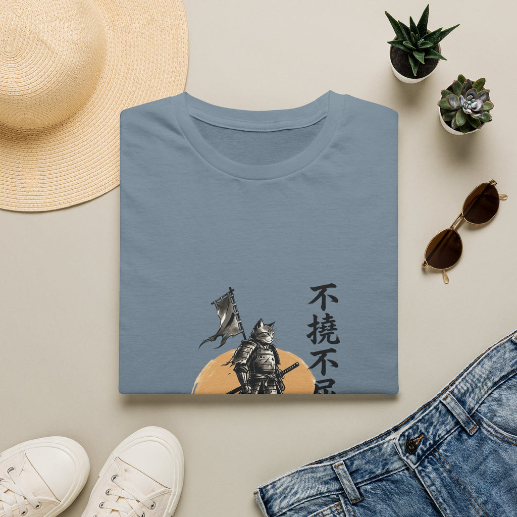 Samurai Warrior Illustration T-Shirt | Japanese Ink Sun Design