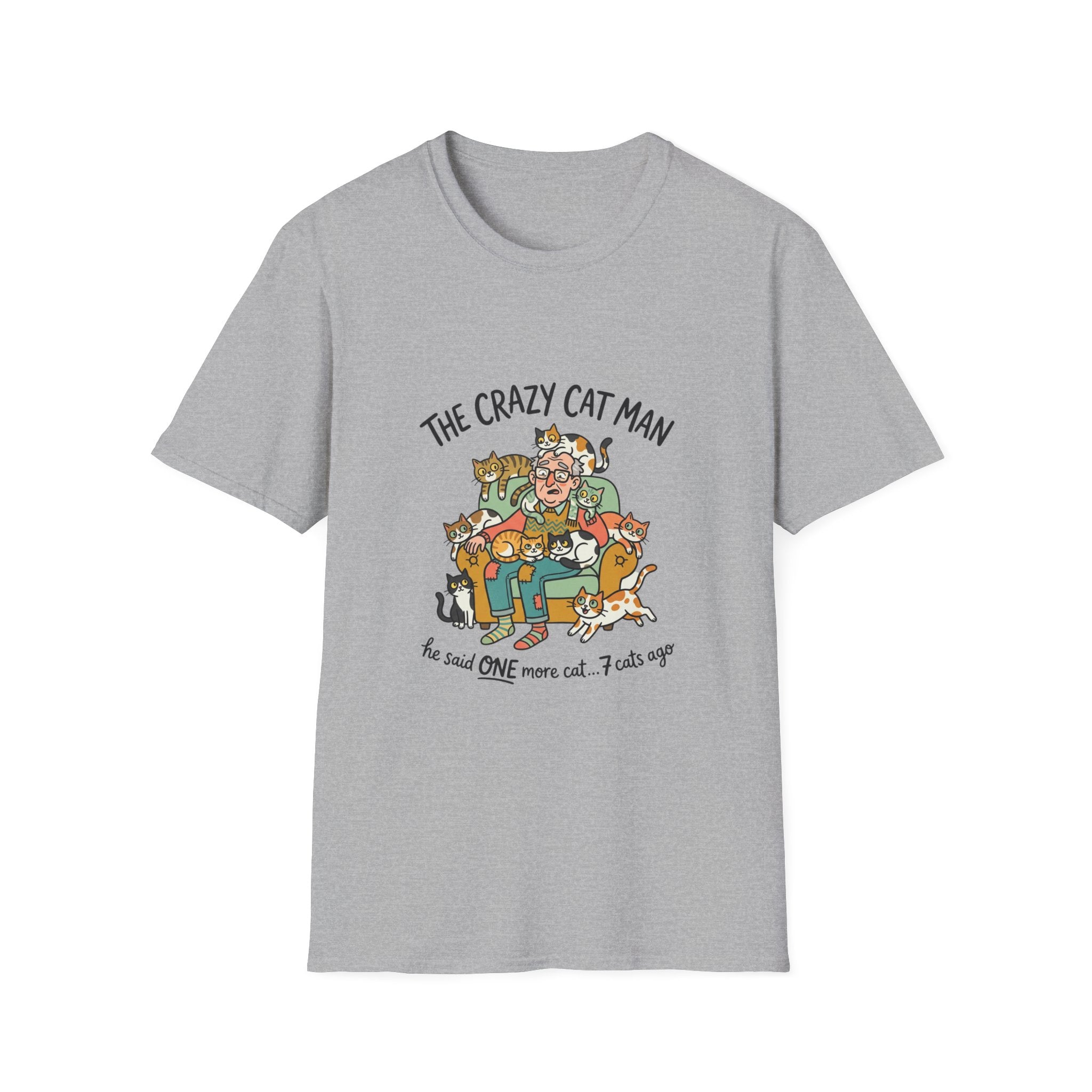 The Crazy Cat Man T-Shirt | Funny Cat Lover Shirt, Cat Hoarder Design