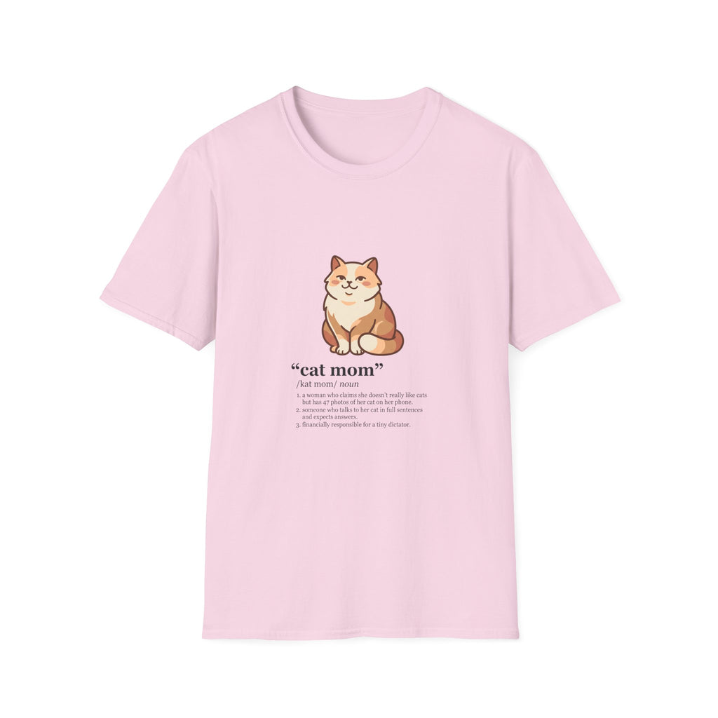 | Cat Mom Graphic Illustation T-Shirt | Cute Fluffy Cat Illustration