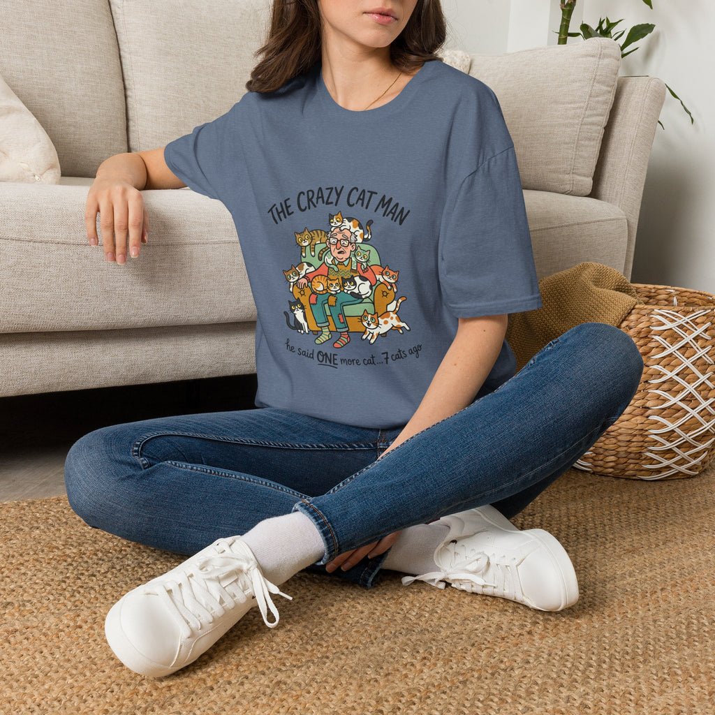 The Crazy Cat Man T-Shirt | Funny Cat Lover Shirt, Cat Hoarder Design
