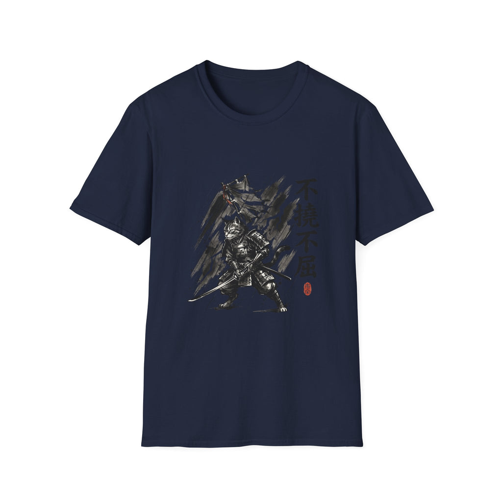 Samurai Brush Art T-Shirt | Japanese Calligraphy Warrior Tee