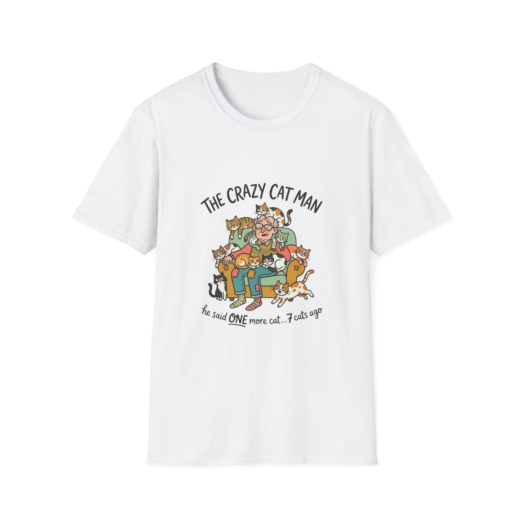 The Crazy Cat Man T-Shirt | Funny Cat Lover Shirt, Cat Hoarder Design