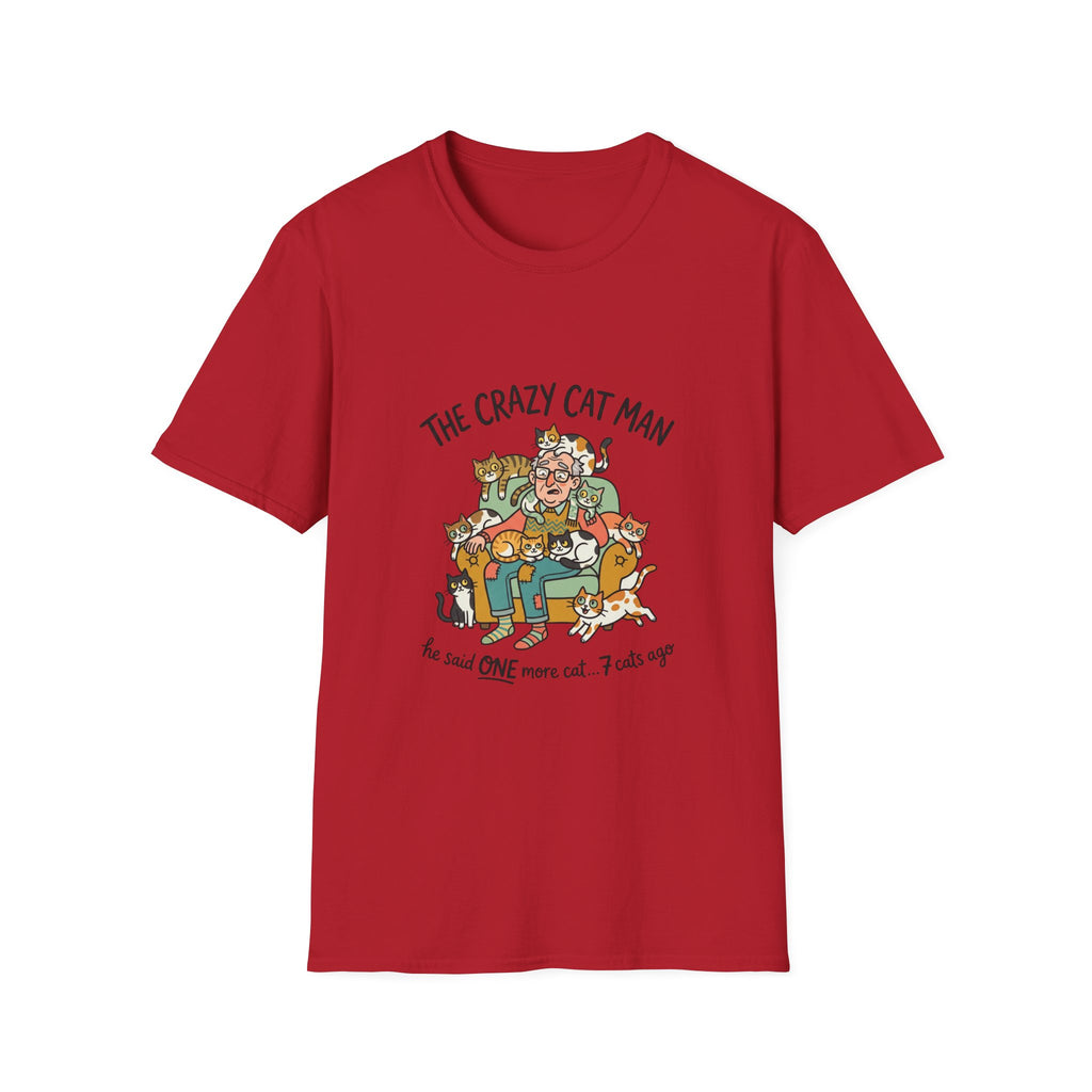 The Crazy Cat Man T-Shirt | Funny Cat Lover Shirt, Cat Hoarder Design