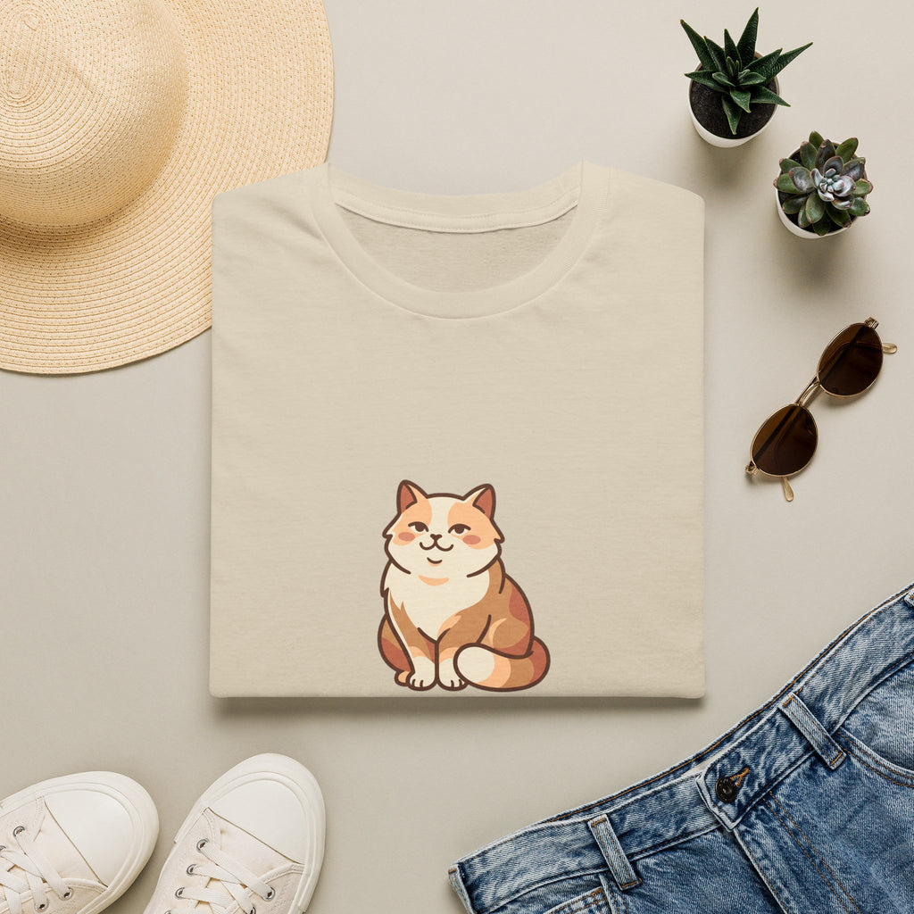 | Cat Mom Graphic Illustation T-Shirt | Cute Fluffy Cat Illustration