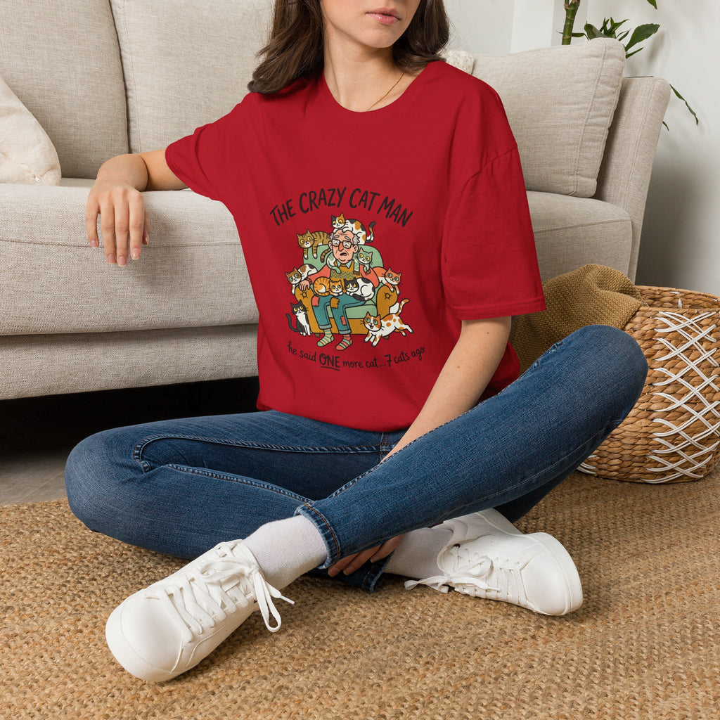 The Crazy Cat Man T-Shirt | Funny Cat Lover Shirt, Cat Hoarder Design